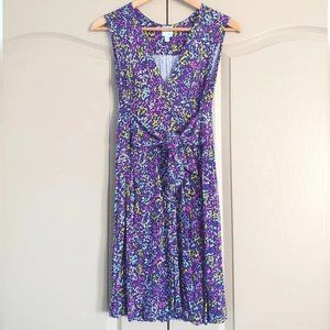 Plenty by Tracy Reese Joanne Jersey Dress in Purple Pattern Design